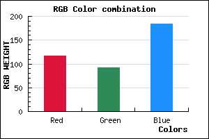 rgb background color #755CB8 mixer