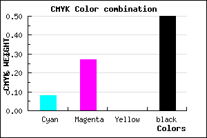 #755D7F color CMYK mixer