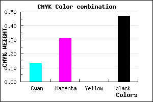 #755D87 color CMYK mixer