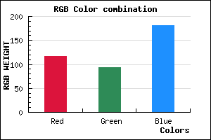 rgb background color #755DB5 mixer