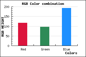 rgb background color #7560C0 mixer