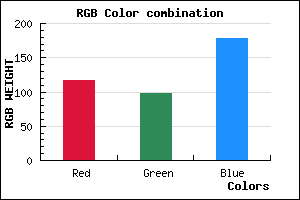 rgb background color #7562B2 mixer