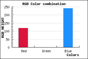 rgb background color #7600F0 mixer