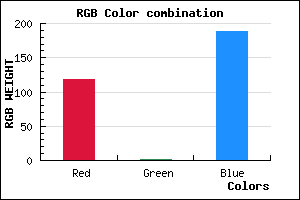 rgb background color #7601BD mixer