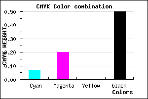 #76657F color CMYK mixer