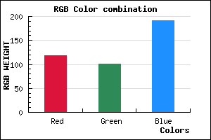 rgb background color #7665BF mixer