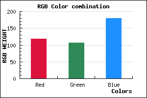 rgb background color #766AB4 mixer