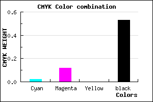 #766B79 color CMYK mixer
