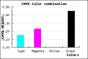 #766B8B color CMYK mixer