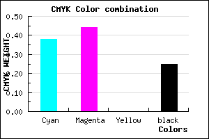 #766BBF color CMYK mixer