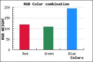 rgb background color #766CC2 mixer