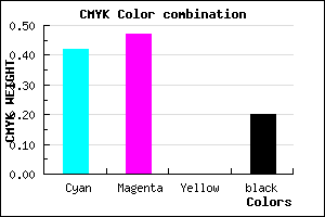 #766CCD color CMYK mixer