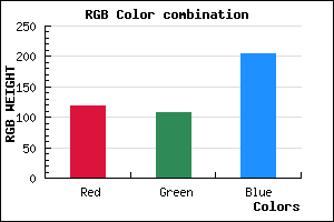 rgb background color #766CCD mixer