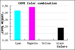 #766CD0 color CMYK mixer