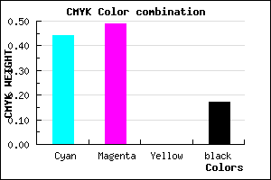 #766CD3 color CMYK mixer