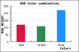 rgb background color #766CDD mixer