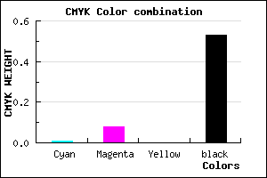 #766D77 color CMYK mixer