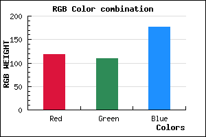 rgb background color #766DB1 mixer