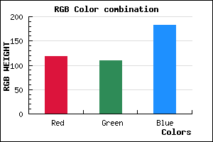 rgb background color #766DB7 mixer