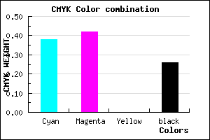 #766DBD color CMYK mixer