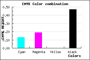 #766E88 color CMYK mixer