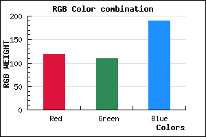 rgb background color #766EBE mixer