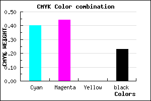 #766EC4 color CMYK mixer