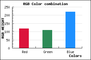 rgb background color #766EDC mixer