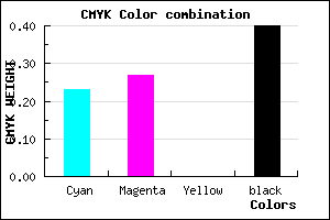 #766F99 color CMYK mixer