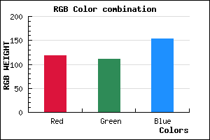 rgb background color #766F99 mixer