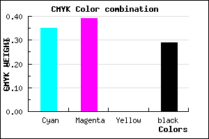 #766FB5 color CMYK mixer