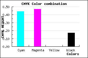 #766FD3 color CMYK mixer