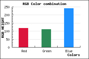 rgb background color #766FF1 mixer