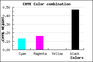 #767288 color CMYK mixer