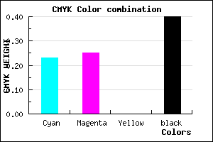 #76749A color CMYK mixer