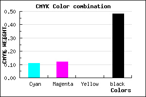 #767585 color CMYK mixer