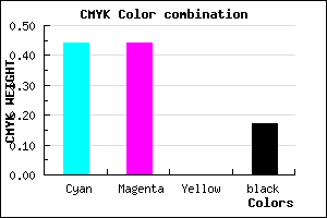 #7676D4 color CMYK mixer