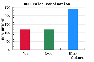 rgb background color #7676F0 mixer