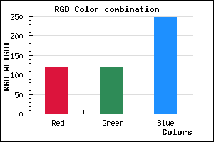 rgb background color #7676F8 mixer