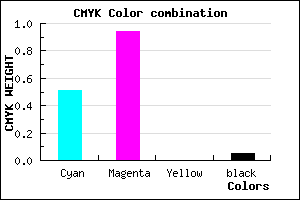 #760FF3 color CMYK mixer
