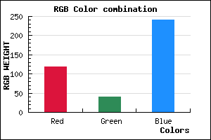 rgb background color #7628F0 mixer