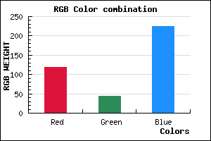 rgb background color #762BE1 mixer