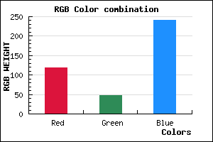 rgb background color #7630F0 mixer