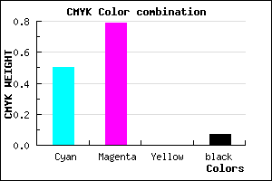 #7631ED color CMYK mixer