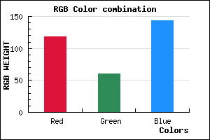 rgb background color #763C8F mixer