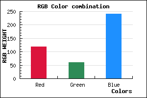rgb background color #763CF0 mixer