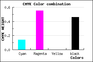 #763D89 color CMYK mixer