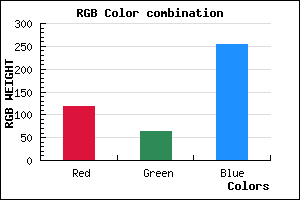 rgb background color #763FFD mixer