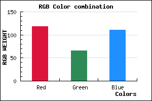 rgb background color #76426F mixer