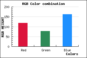 rgb background color #764EA2 mixer